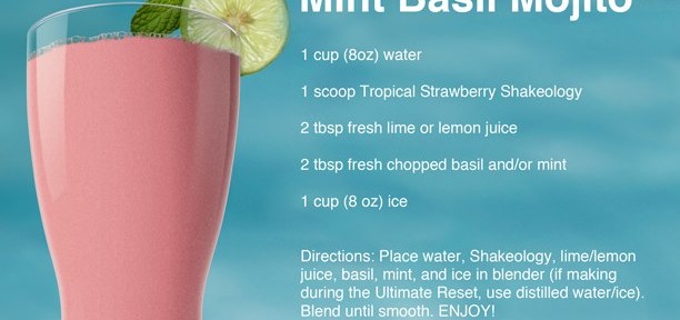 Mint Basil Mojito Tropical Shakeology Recipe